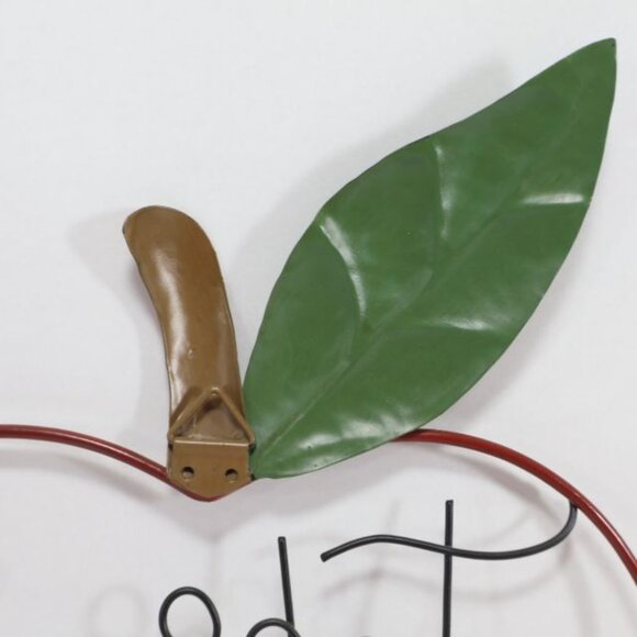 Take A Bite Out Of Life Metal Apple Wall Art Sign Farmhouse Country Core - Picture 6 of 6